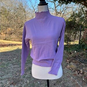 Lovely lavender cashmere sweater.